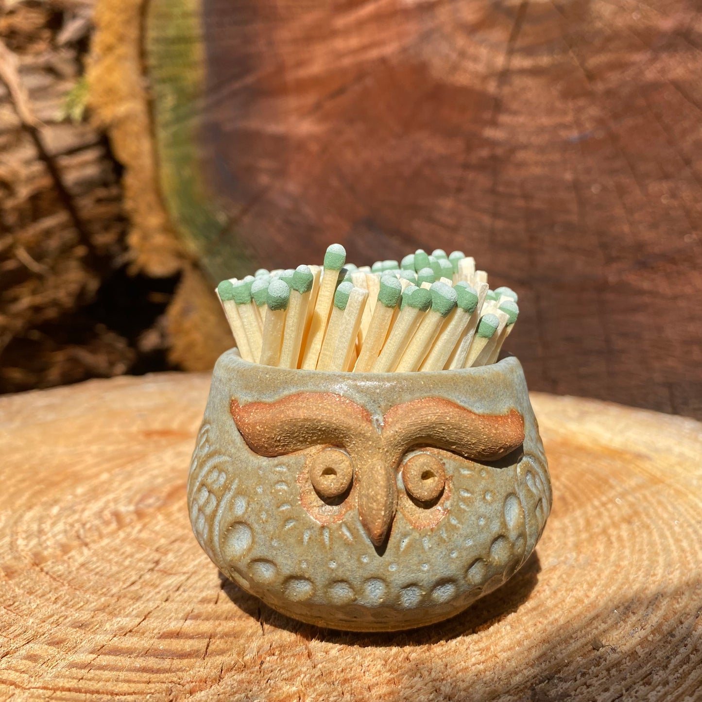 Bohemian Owl Match Striker/ Holder