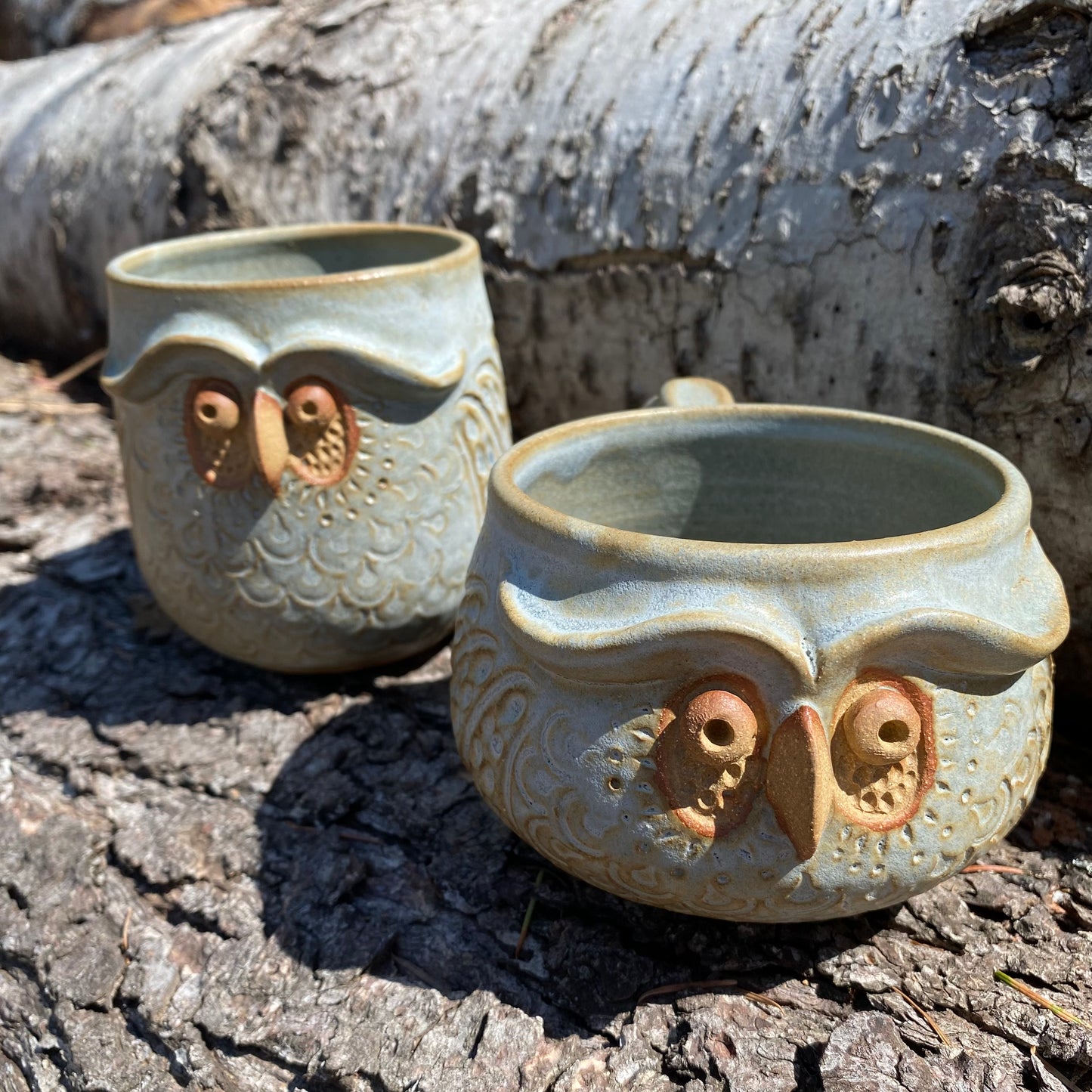 Bohemian Owl Mug- Matte Sage Green